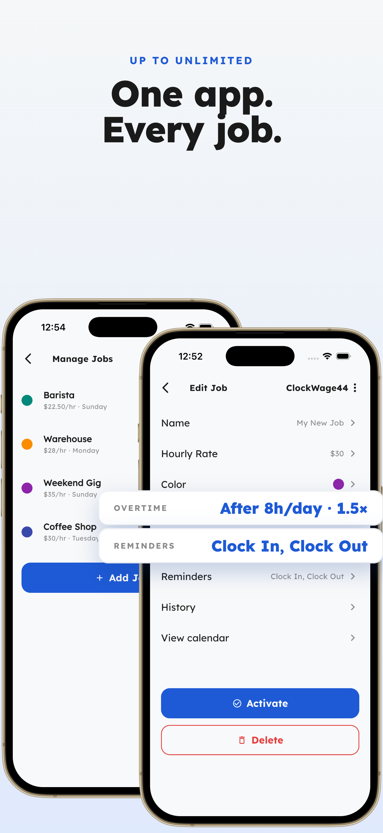 ClockWage44 — Jobs list