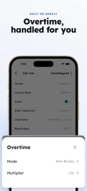 ClockWage44 — Overtime